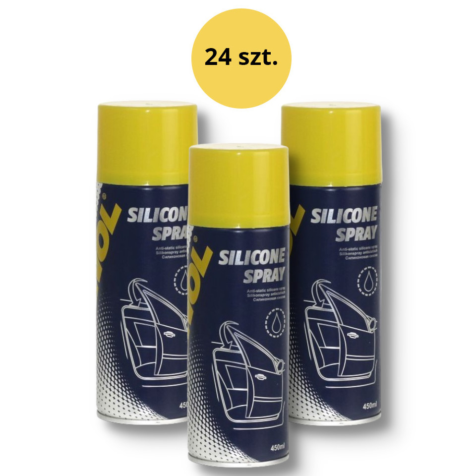 MANNOL SILICONE sprej 450ML (9963) (24) karton 24 kusů (set)
